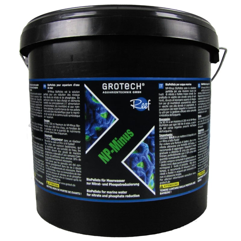 GROTECH NP-Minus BioPellets  3,5 L polymères biodégradables pour l\'élimination biologique des Phosphates et Nitrates dans l\'eau
