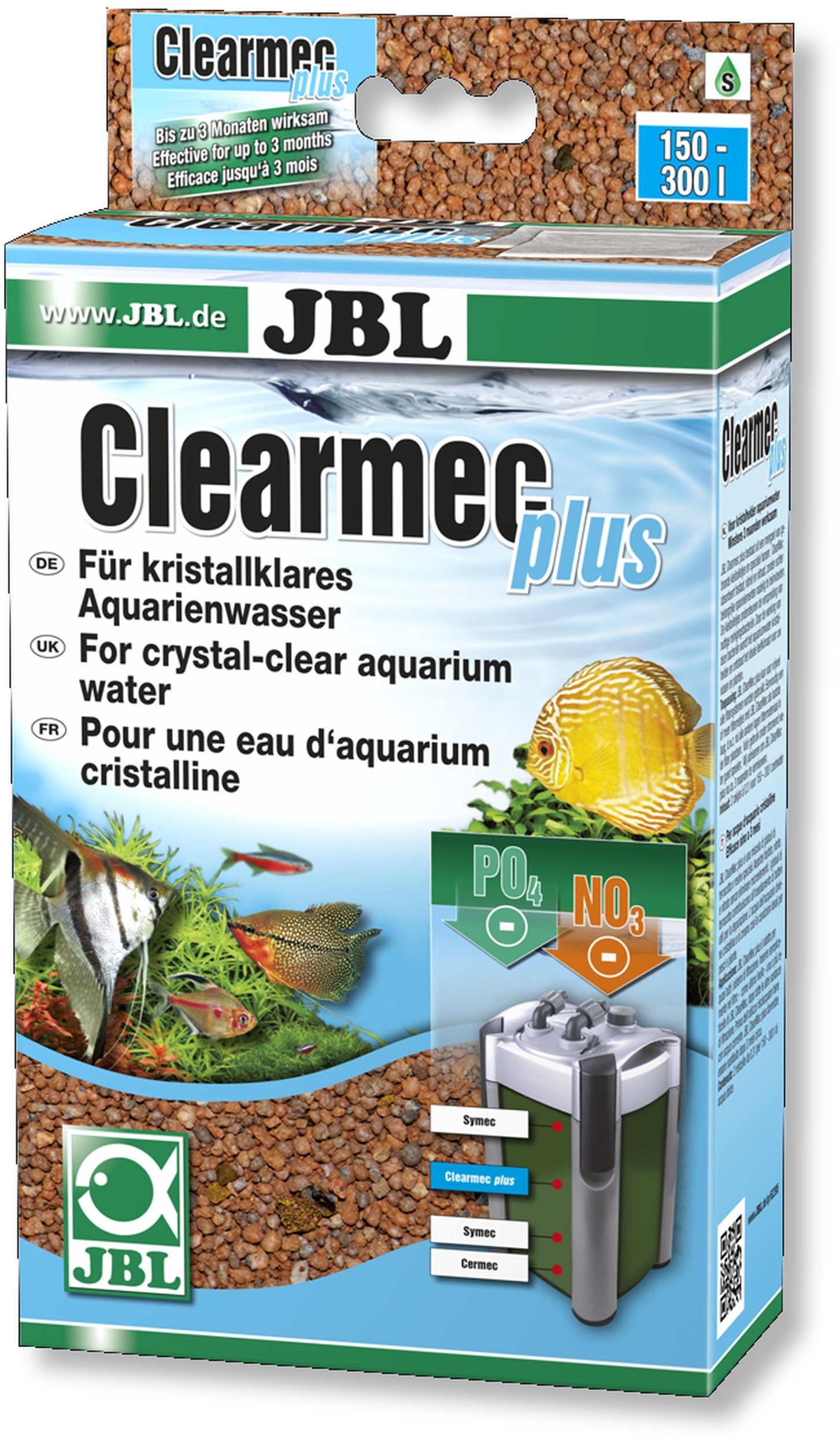 JBL Clearmec plus 1 L masse filtrante pour l\'élimination du nitrite, du nitrate et du phosphate