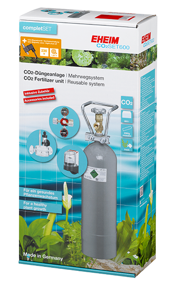 EHEIM CO2 Set 600 kit complet avec électrovanne pour aquarium jusqu\'à 600 L