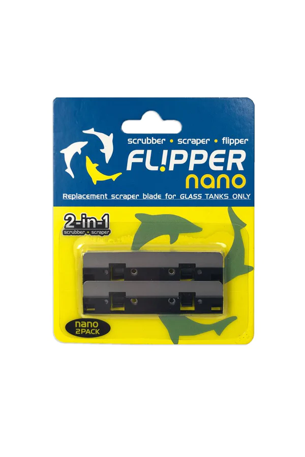 FLIPPER Blade-Nano lot de 2 lames de rechange en acier inoxydable spéciales Verre pour aimant Flip Nano