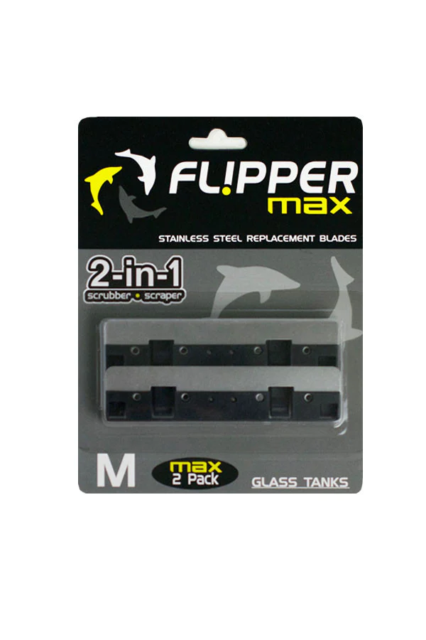 FLIPPER Blade-Max lot de 2 lames de rechange en acier inoxydable spéciales Verre pour aimant Flip Max