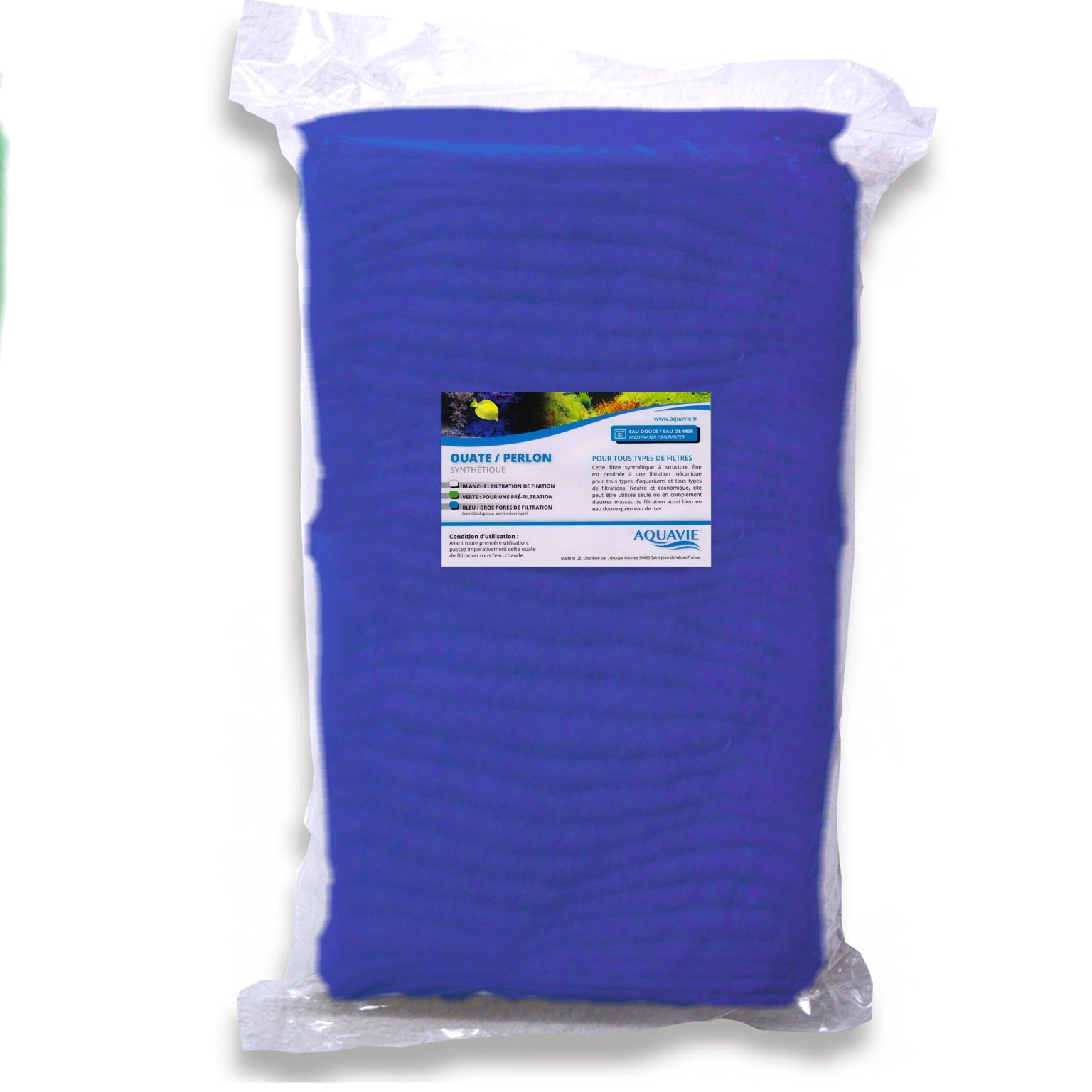 JBL Symec 1000 gr. ouate filtrante fine haute qualité pour aquarium -  Masses et Mousses universelles/Mousses et ouates de filtration Universelles  -  - Aquariophilie