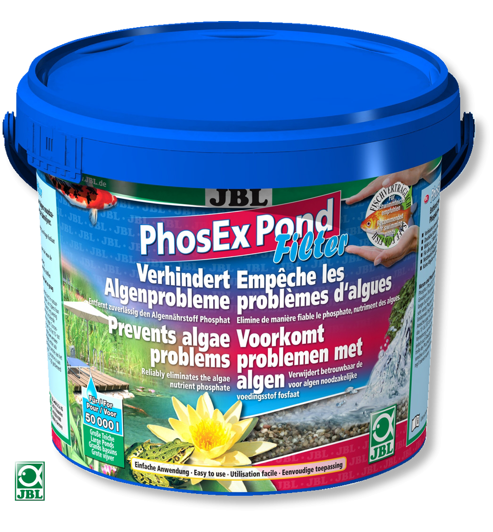 JBL PhosEx Pond Filter 2,5 KG éliminateur de phosphates pour lutter contre les algues dans les bassins 25000 L