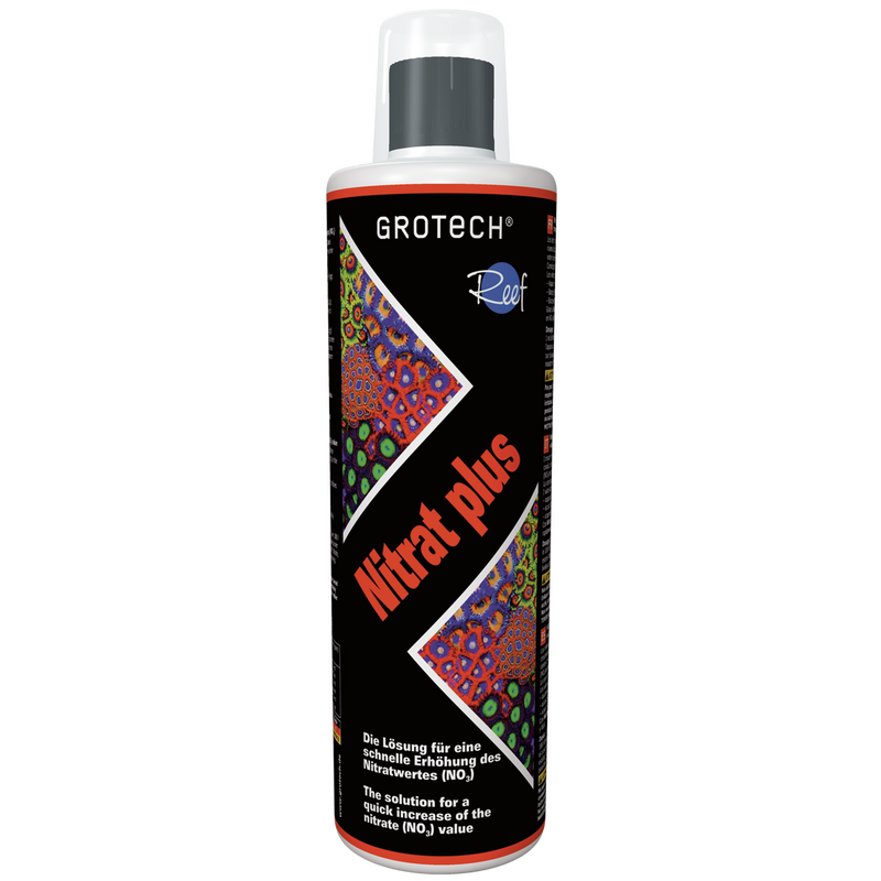 GROTECH Nitrat plus 500 ml réhausse le taux de Nitrate en aquarium marin