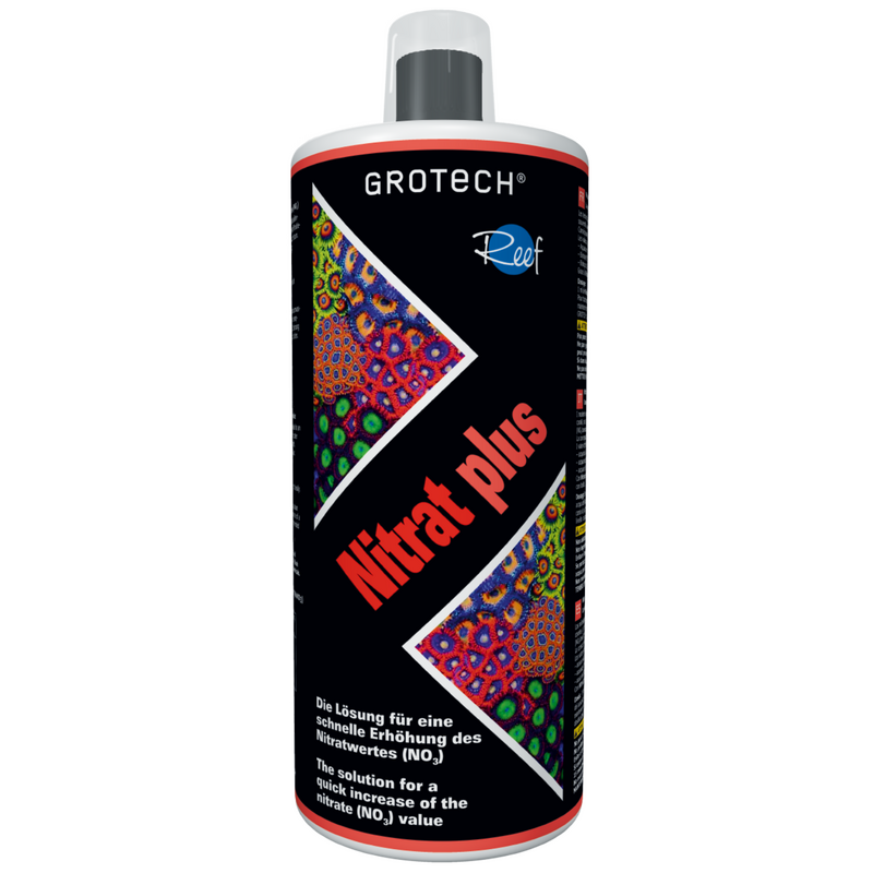 GROTECH Nitrat plus 1000 ml réhausse le taux de Nitrate en aquarium marin