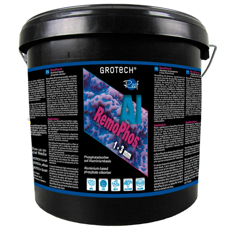 GROTECH RemoPhos AL 1 - 3mm 3000 ml matériau anti-Phosphates puissant à base d\'Aluminium