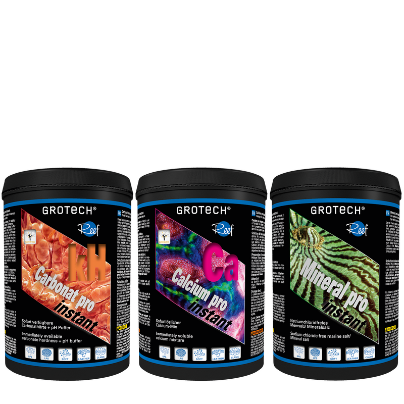 GROTECH Basic Set Mineral kit Balling avec Carbonate, Calcium, Mineral Pro Instant