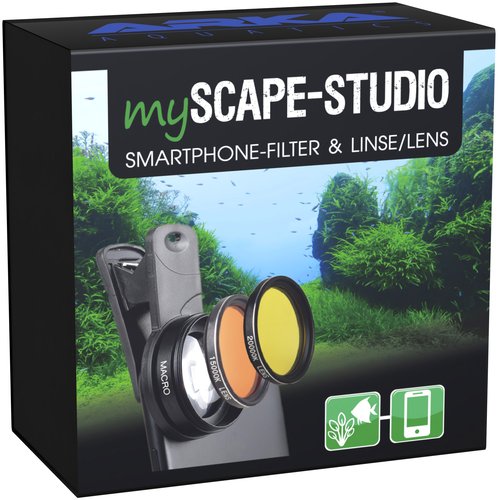 ARKA My Scape Studio kit de filtre et objectif pour smartphone spécial aquarium d\'eau douce