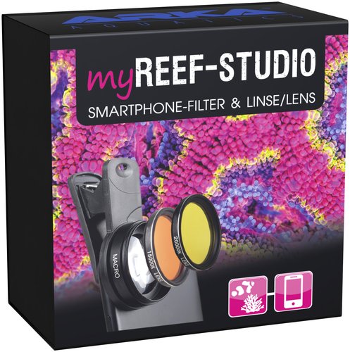 ARKA My Reef Studio kit de filtre et objectif pour smartphone spécial aquarium d\'eau de mer