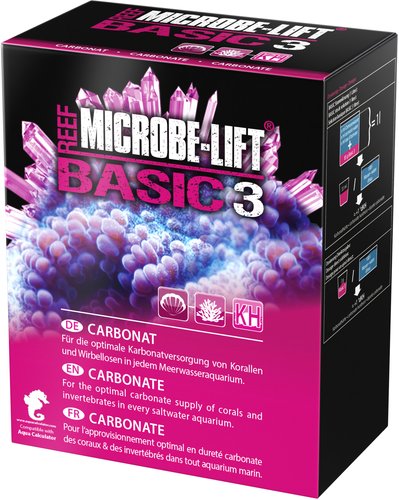 MICROBE-LIFT Basic 3 Carbonate KH 500 gr hydrogénocarbonate de sodium pour balling et autres préparations