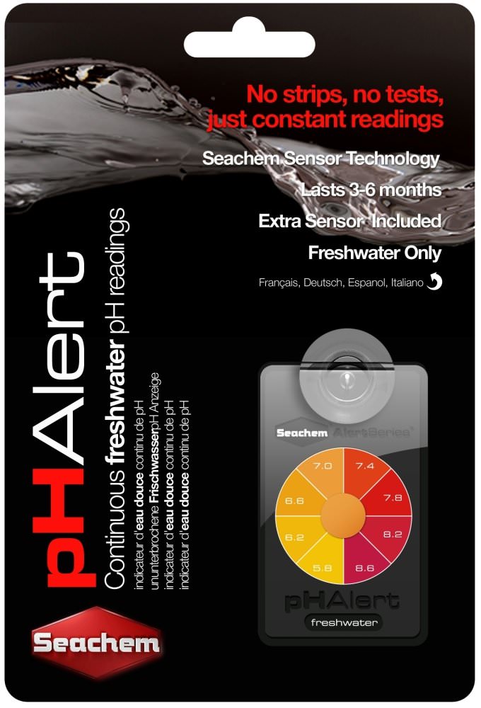 SEACHEM pH-Alert test pH permanent pour aquarium d\'eau douce et d\'eau de mer
