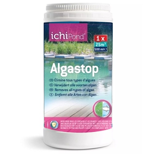 ICHIPOND AlgaStop 500 ml anti-algues pour bassin jusqu\'à 25 m3