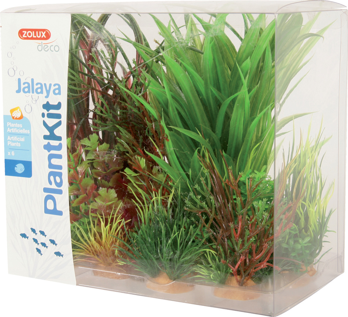 ZOLUX PlantKit Jalaya 3 - Lot de plantes artificielles pour aquarium
