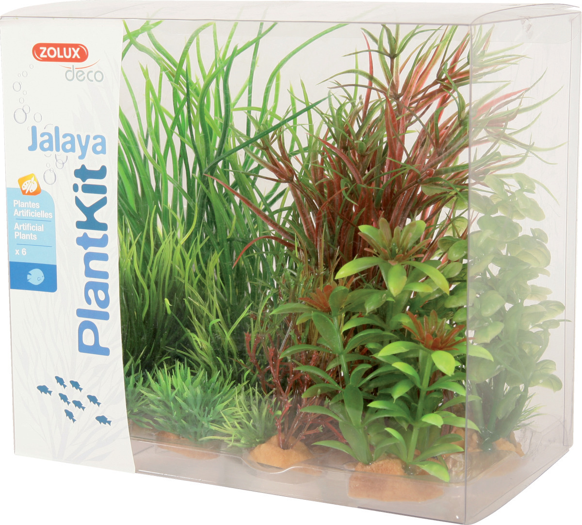 ZOLUX PlantKit Jalaya 4 - Lot de plantes artificielles pour aquarium