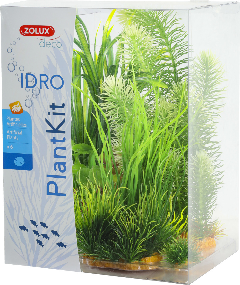 ZOLUX PlantKit Idro 3 - Lot de plantes artificielles pour aquarium