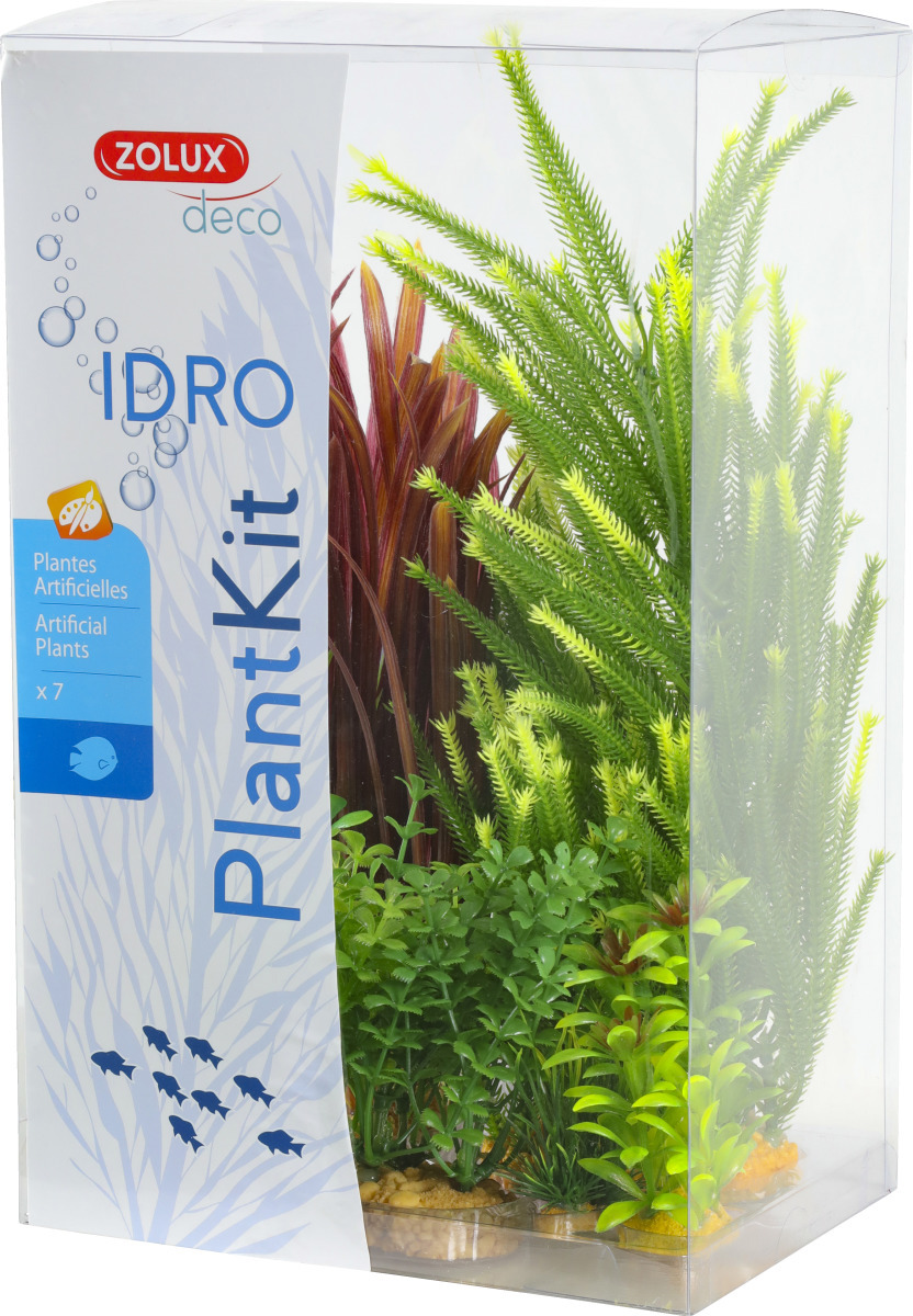 ZOLUX PlantKit Idro 4 - Lot de plantes artificielles pour aquarium