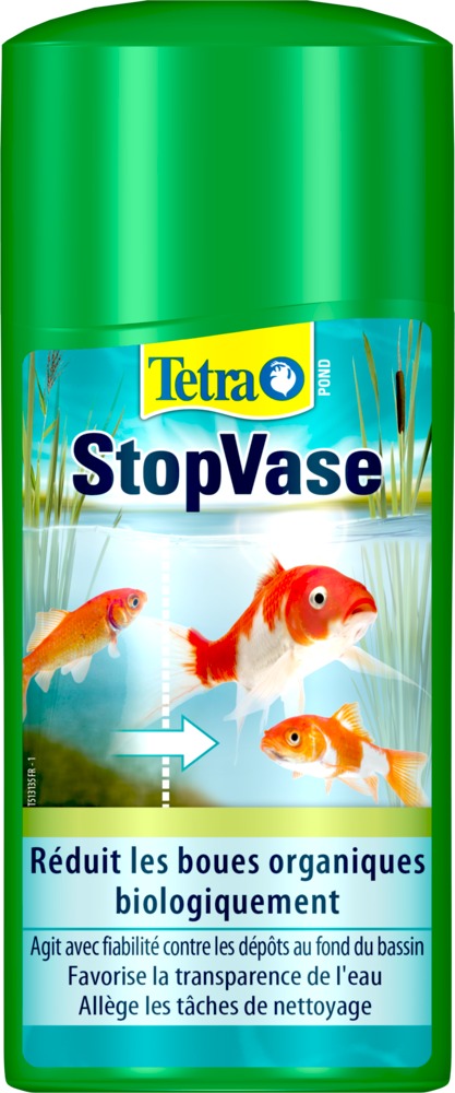 TETRA Pond StopVase 500 ml décompose rapidement la vase dans les bassins jusqu\'à 10000 L
