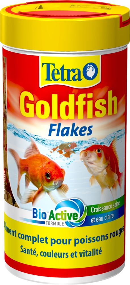 TETRA GoldFish Flakes 250 ml  aliment complet en flocons de grande qualité pour tous les poissons rouges et d\'eau froide