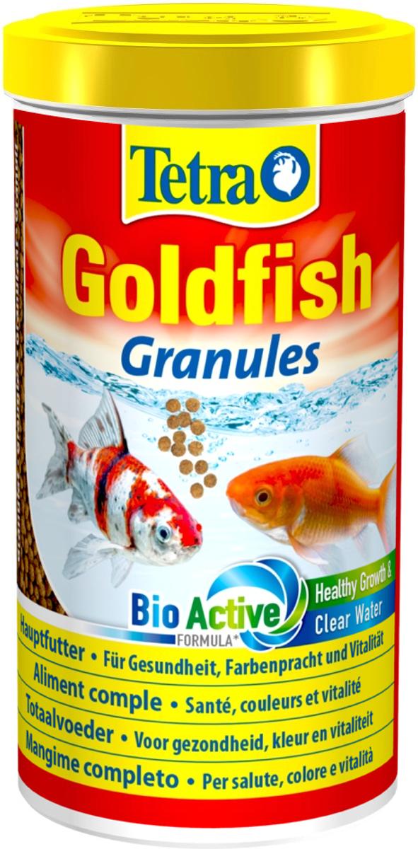 TETRA GoldFish Granules 1 L aliment complet en granulés flottants pour tous les poissons rouges et d\'eau froide