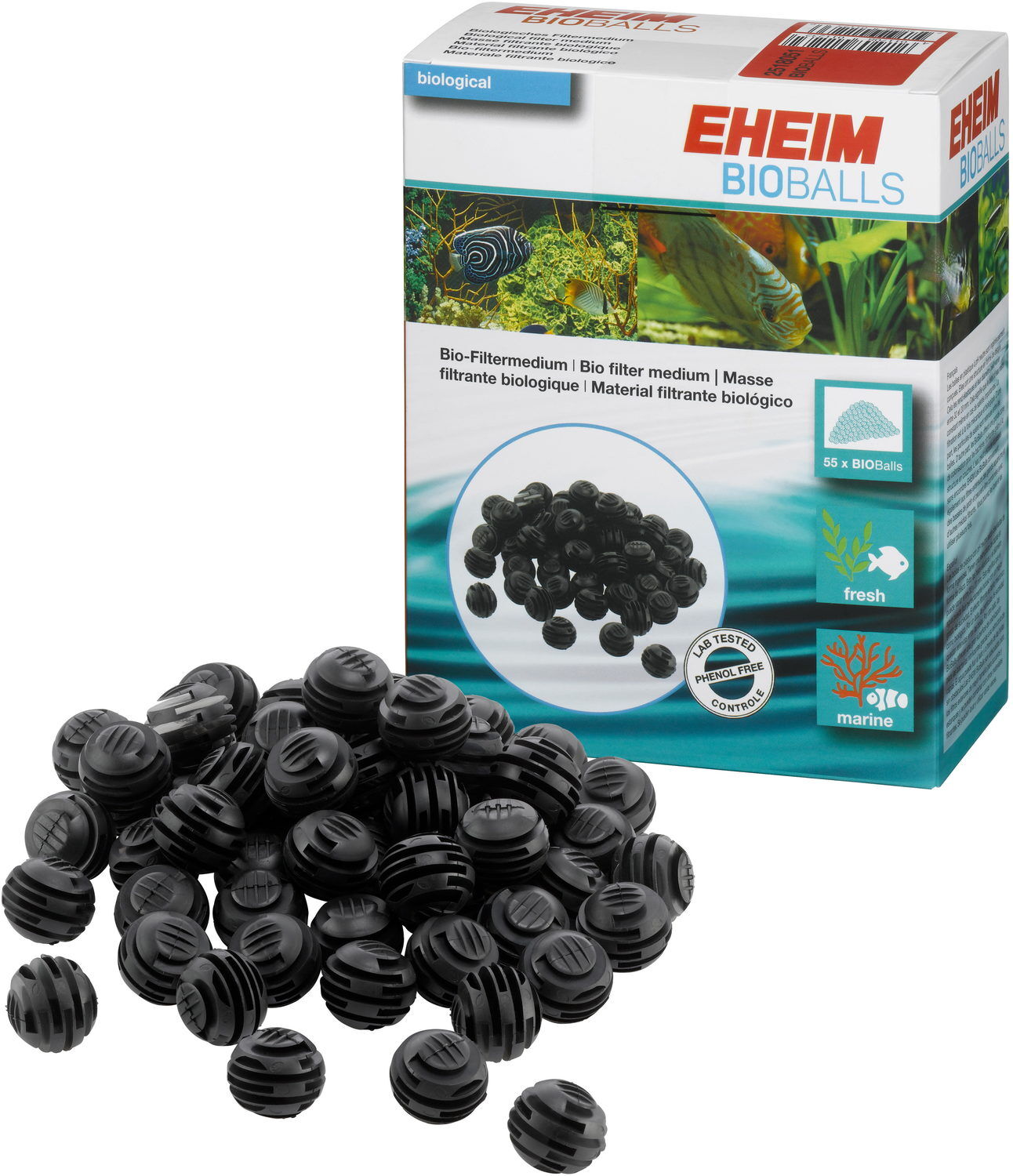 EHEIM BioBalls 55 pièces pour usage universel ou EHEIM LOOPpro 6000 / LOOPpro 8000