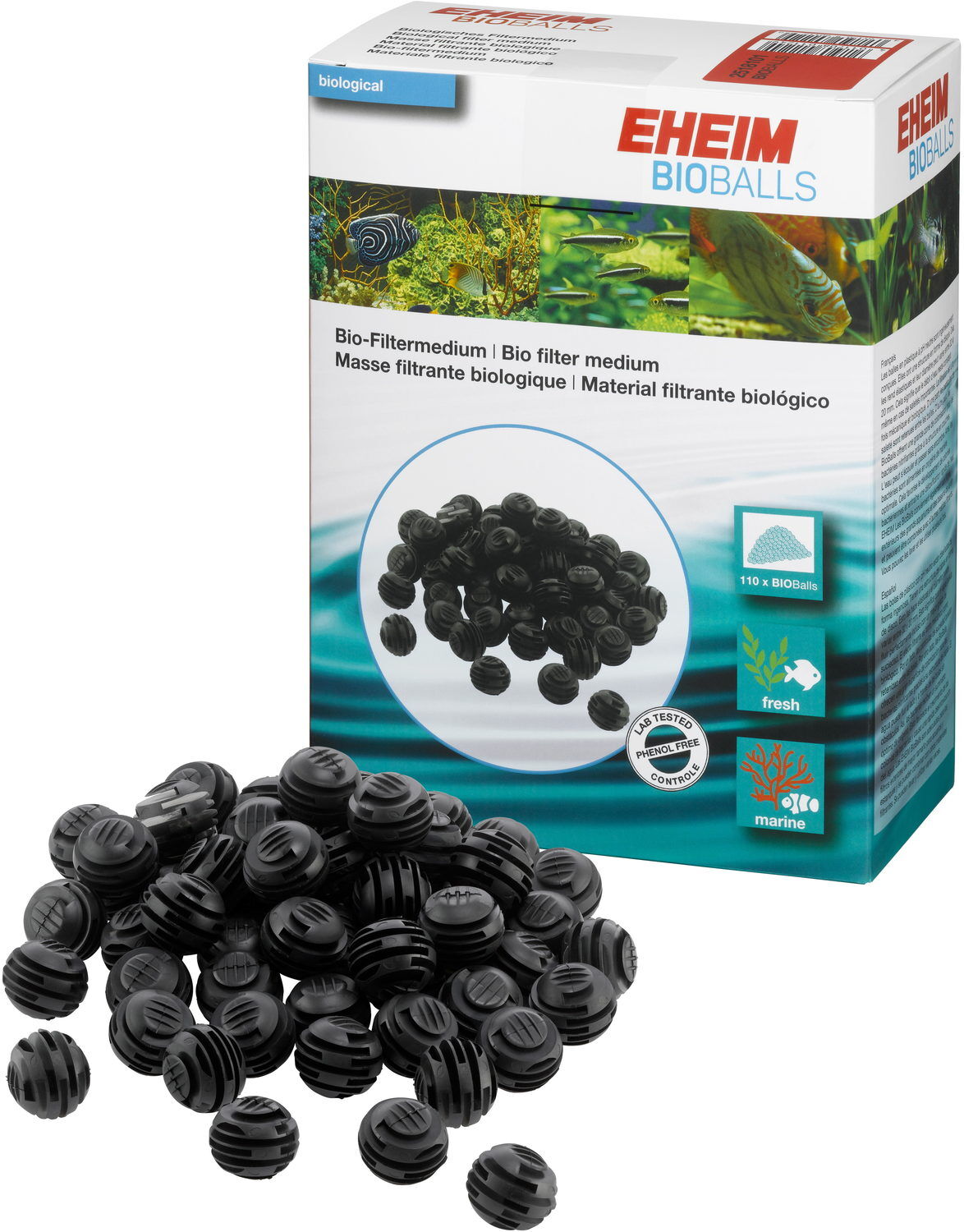 EHEIM BioBalls 110 pièces pour usage universel ou EHEIM LOOPpro 6000 / LOOPpro 8000