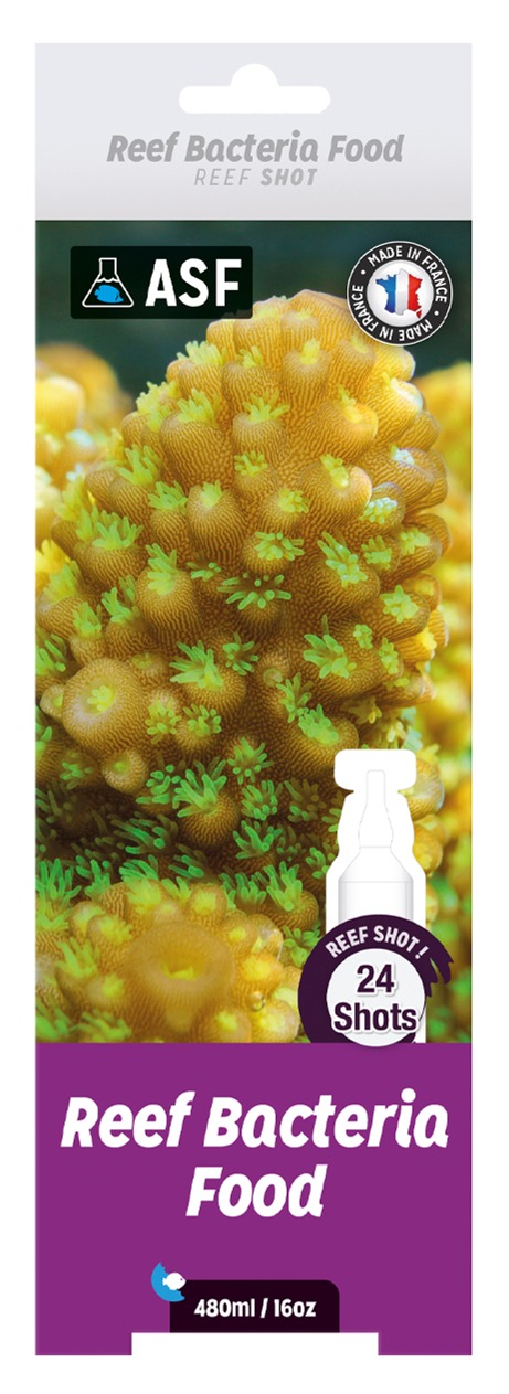 AQUARIUM SYSTEMS Bacteria food 24 Shots x 20 ml (480 ml) nourriture bactérienne avec vitamines pour coraux