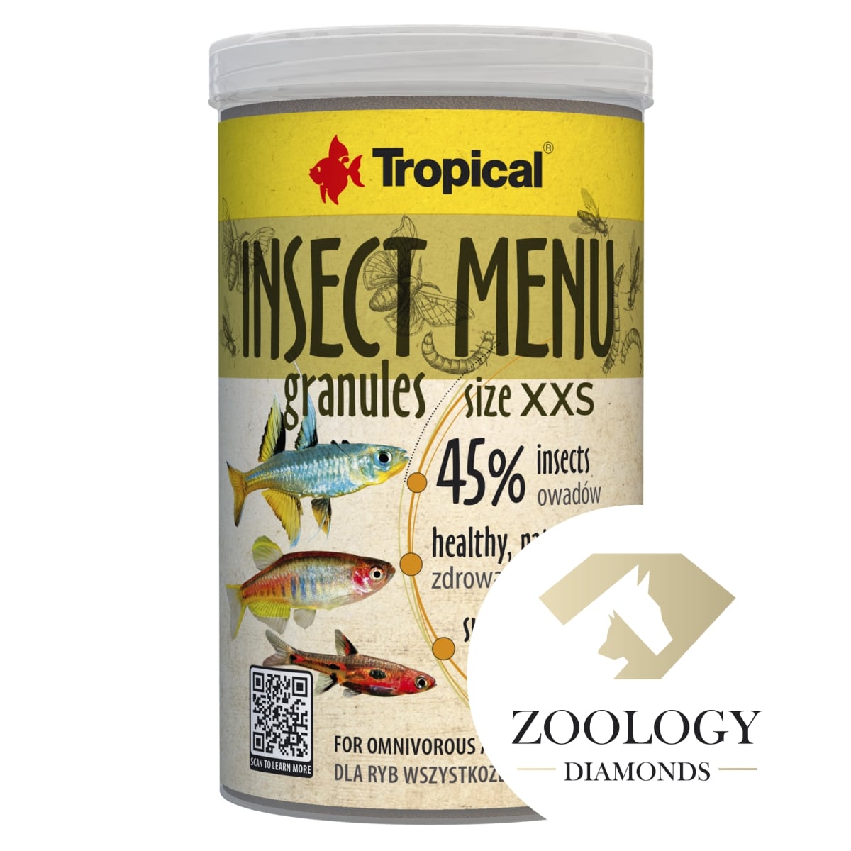 tropical-insect-menu-granules-xxs-1000-ml-nourriture-en-granules-d-0-5-mm-avec-45-d-insectes-pour-poissons-omnivores-et-carnivores