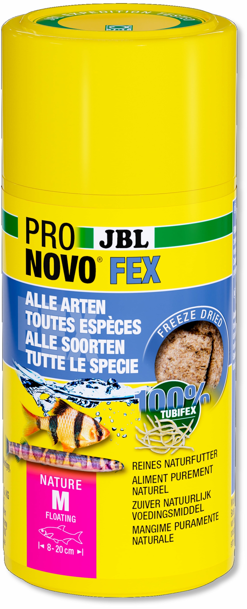 JBL ProNovo Fex 100 ml friandise sous forme de cubes de tubifex lyophilisés pour poissons