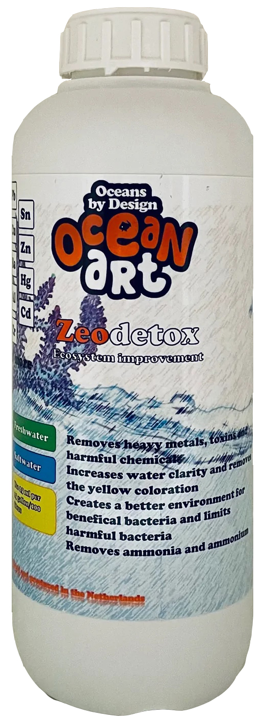 OCEAN ART Zeodetox 0,5 L mélange de poudre de zéolite et de minéraux argileux pour la purification de l\'eau