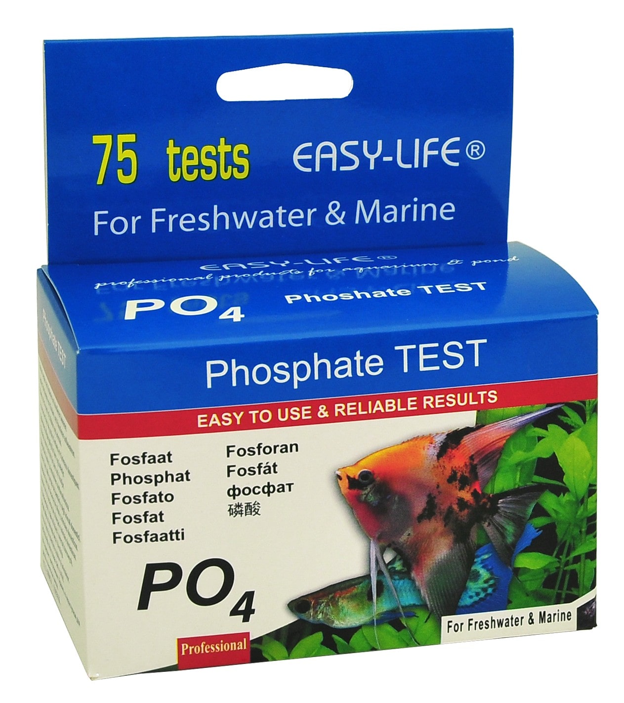 EASY-LIFE Phosphate Test kit d\'analyse pour 75 tests du PO4 en aquarium d\'eau douce et d\'eau mer