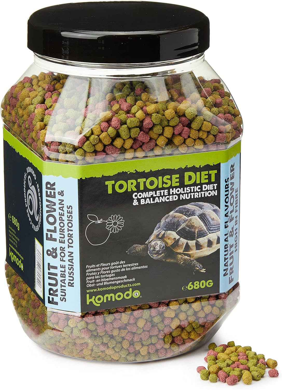KOMODO Tortoise Fruit & Flower 680 gr. nourriture à base de fruits et de fleurs pour tortues de terre