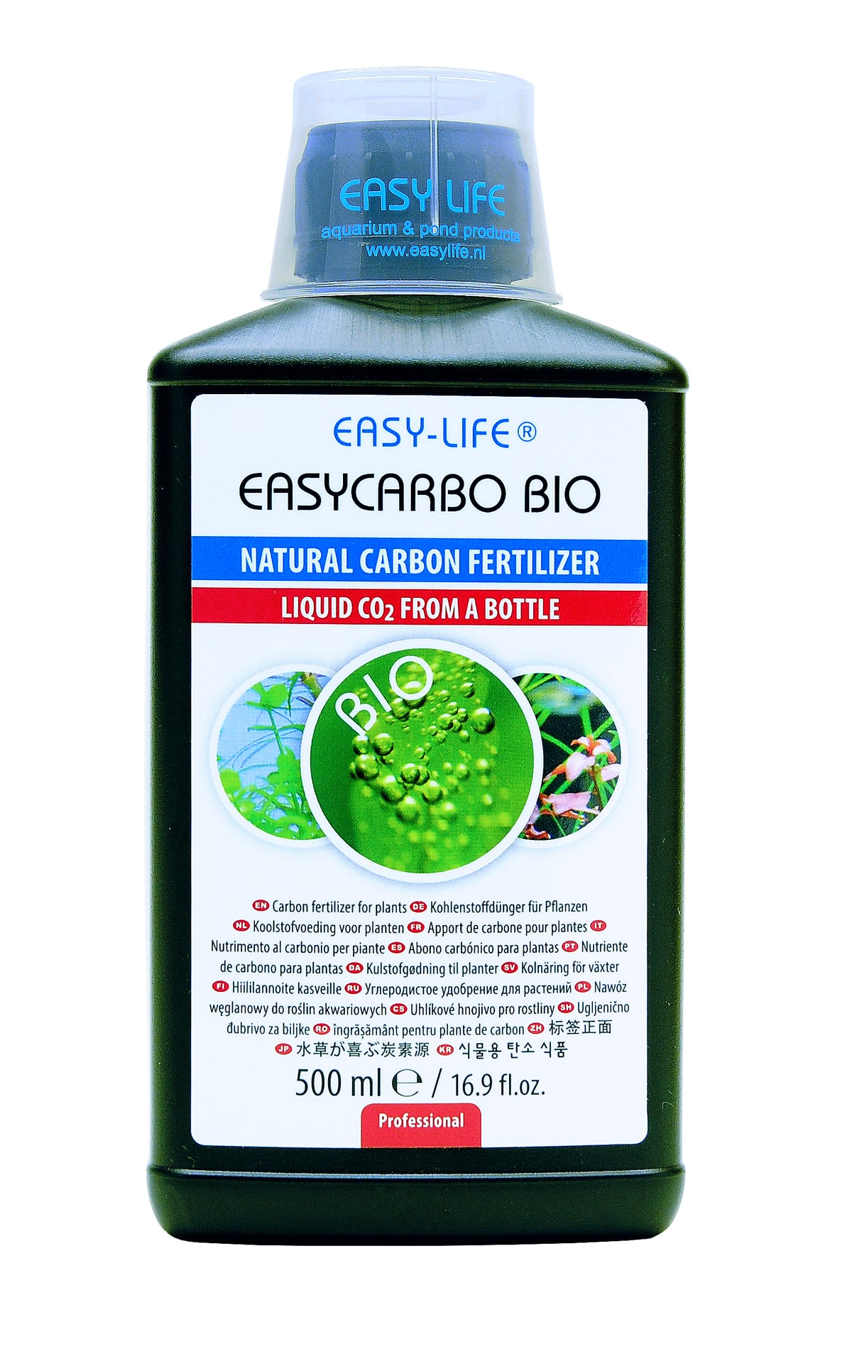 EASY-LIFE EasyCarbo Bio 500 ml source naturelle de carbone liquide pour plantes d\'aquarium