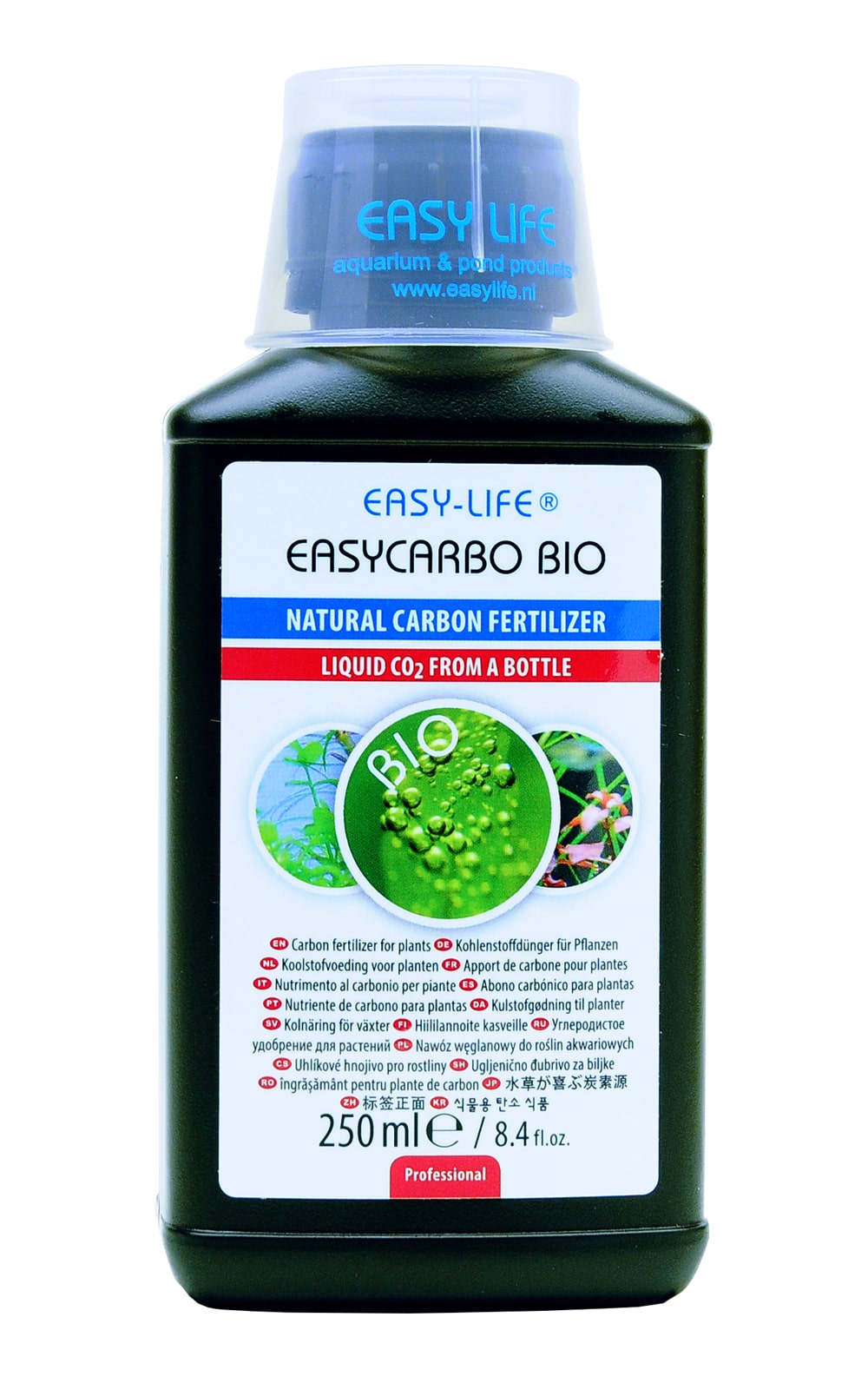 EASY-LIFE EasyCarbo Bio 250 ml source naturelle de carbone liquide pour plantes d\'aquarium