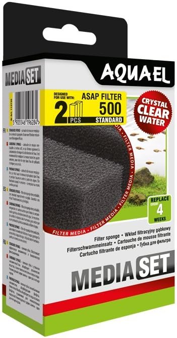 AQUAEL Lot de 2 mousses de rechange standard pour filtre ASAP Filter 500