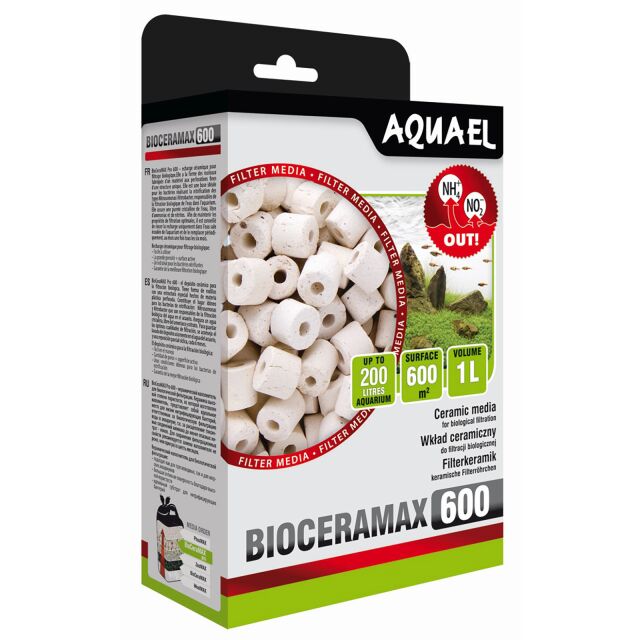 AQUAEL BioCeraMAX 600 1L masses de filtration biologique en céramique avec surface filtrante de 600 m2