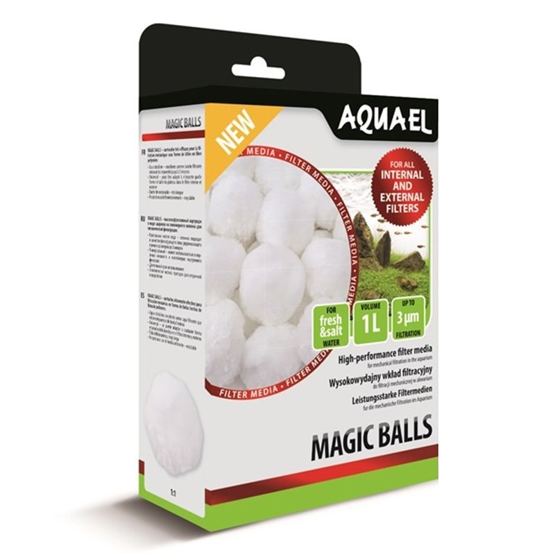AQUAEL Magic Balls 1L boule de fibre polymère pour la filtration mécanique jusqu\'à 3 microns