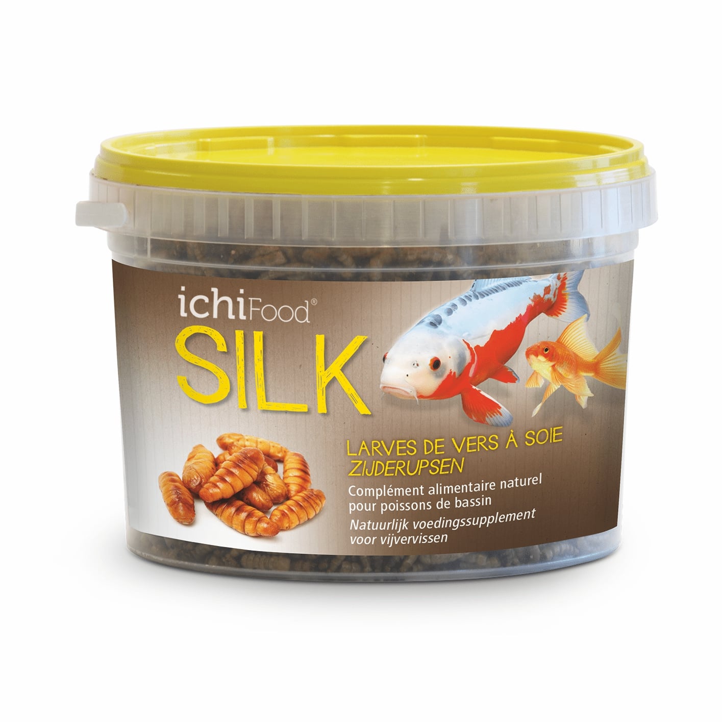 ICHI FOOD Silk 350 gr vers de soie pour compléter l\'alimentation des Kois et autres poissons de bassin