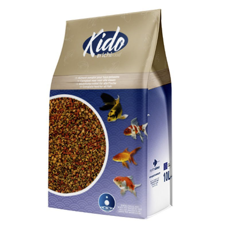 ICHI FOOD Kido 3 mm 10 L aliment complet pour tous poissons de bassin