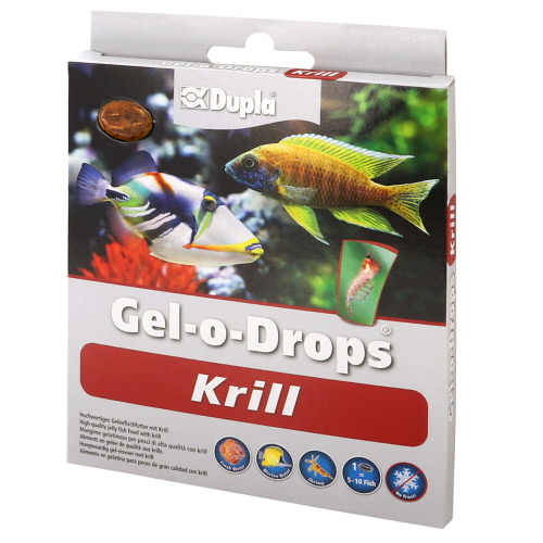 DUPLA Gel-O-Drops Krill 12 x 2 gr nourriture en gelée à base de Krill pour poissons d\'eau douce et marins