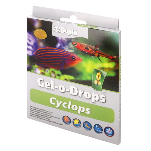 DUPLA Gel-O-Drops Cyclops 12 x 2 gr nourriture en gelée à base de Cyclopes pour poissons d\'eau douce et marins