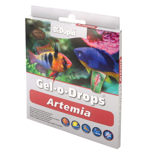 DUPLA Gel-O-Drops Artemia 12 x 2 gr nourriture en gelée à base d\'Artemias pour poissons d\'eau douce et marins