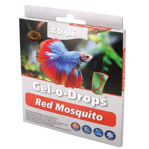 DUPLA Gel-O-Drops Red Mosquito 12 x 2 gr nourriture en gelée à base de larves de moustiques pour poissons d\'eau douce