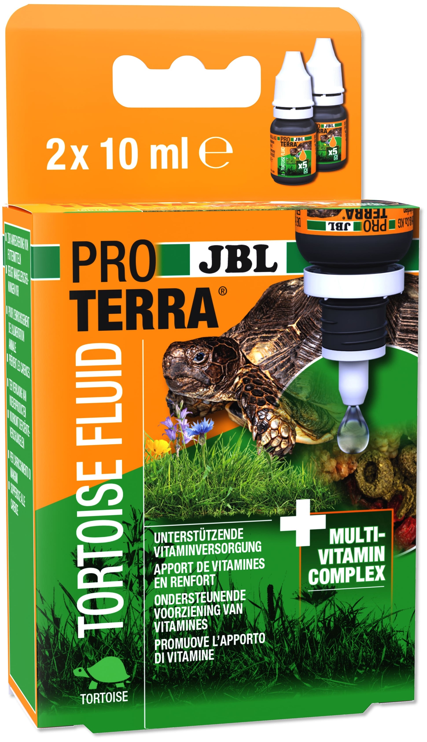 JBL ProTerra Tortoise Fluid 2 x 10 ml multivitamines liquides pour toutes tortues terrestres