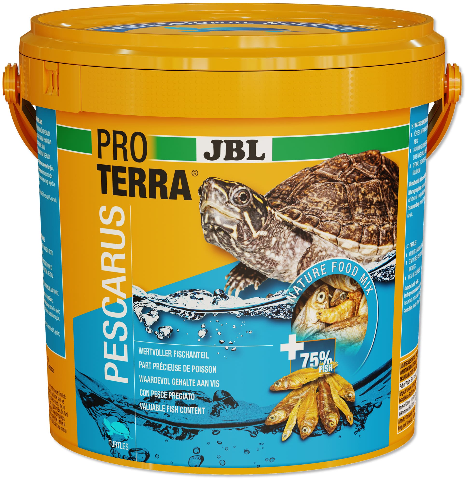 JBL ProTerra Pescarus 2,5 L friandises à base de poissons entiers et de crevettes pour tortues d\'eau et cistudes