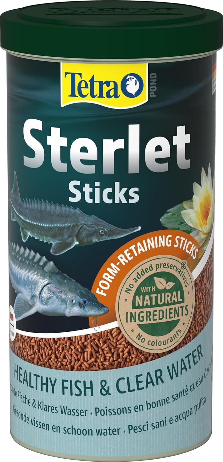 tetra-pond-sterlet-sticks-1l-aliment-complet-et-specifique-en-sticks-pour-esturgeons-en-bassin-de-jardin