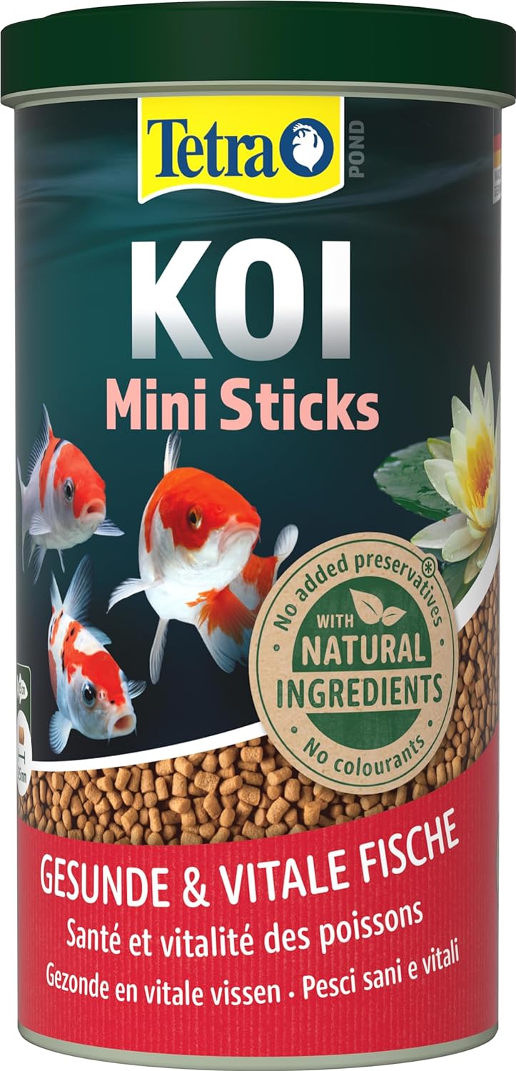 tetra-pond-koi-mini-stick-1l-aliment-complet-superieur-en-sticks-pour-jeunes-kois-de-15-cm