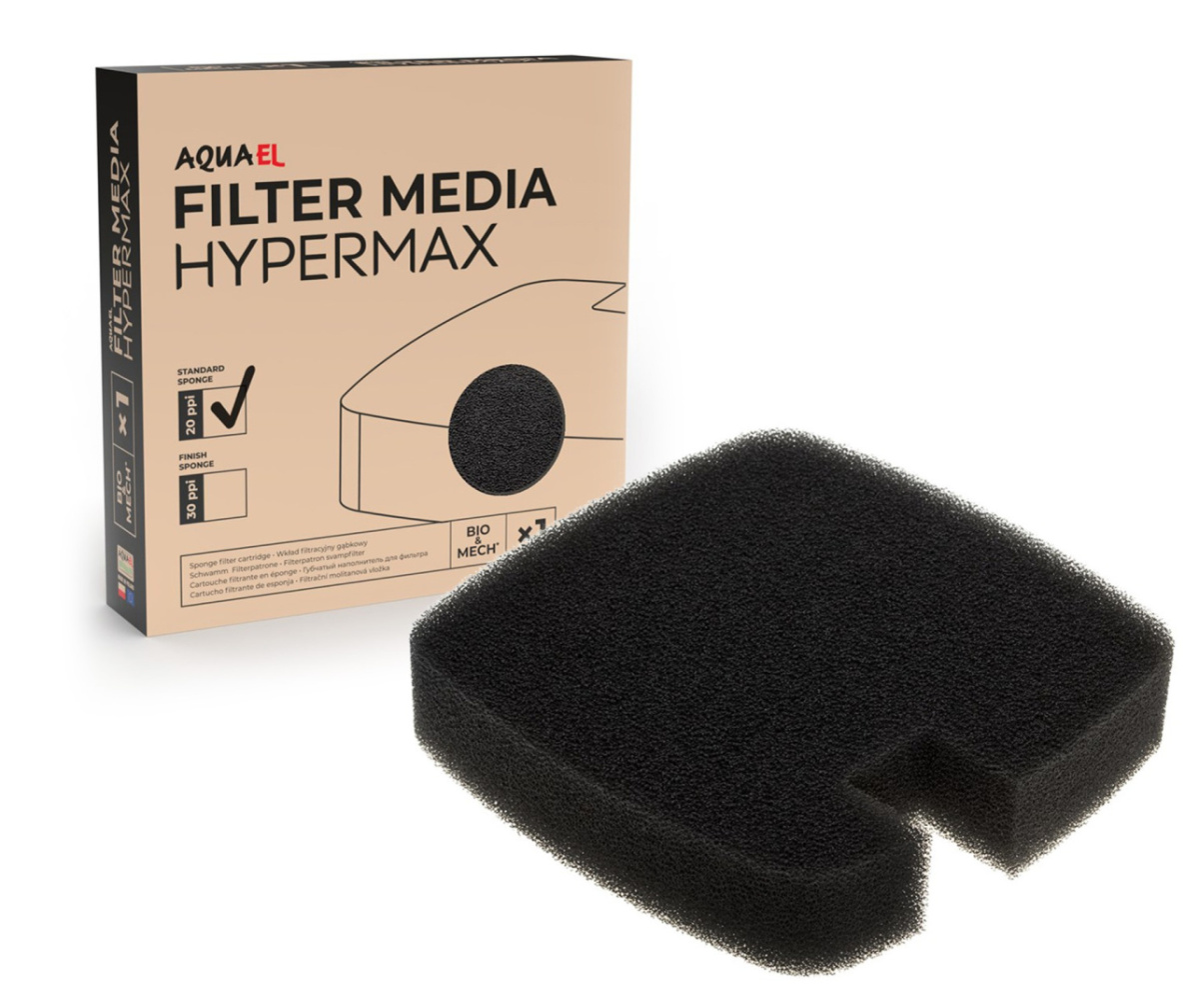 AQUAEL Filter Media 20 ppi mousse de remplacement noire pour filtres HyperMax 4500