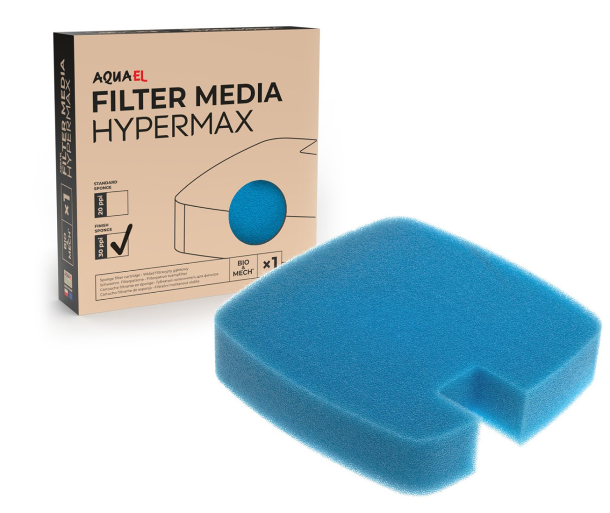 AQUAEL Filter Media 30 ppi mousse de remplacement bleue pour filtres HyperMax 4500