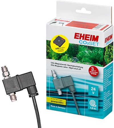 EHEIM CO2-Set Électrovanne 24V avec prise PowerLED+ et LEDcontrol+ pour CO2