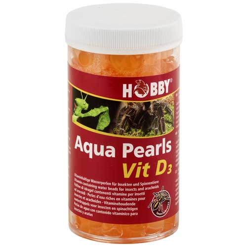 HOBBY Aqua Pearls Vit D3 250 ml perles d\'eau riches en vitamines pour l\'alimentation des insectes et arachnides